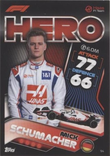 PSA 9 - /25 Mick Schumacher #15 - Track Tags - 2020 Topps Chrome