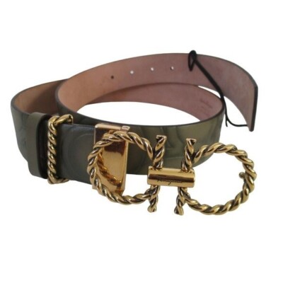 Salvatore Ferragamo Coil Logo Embossed Women's Leather Belt