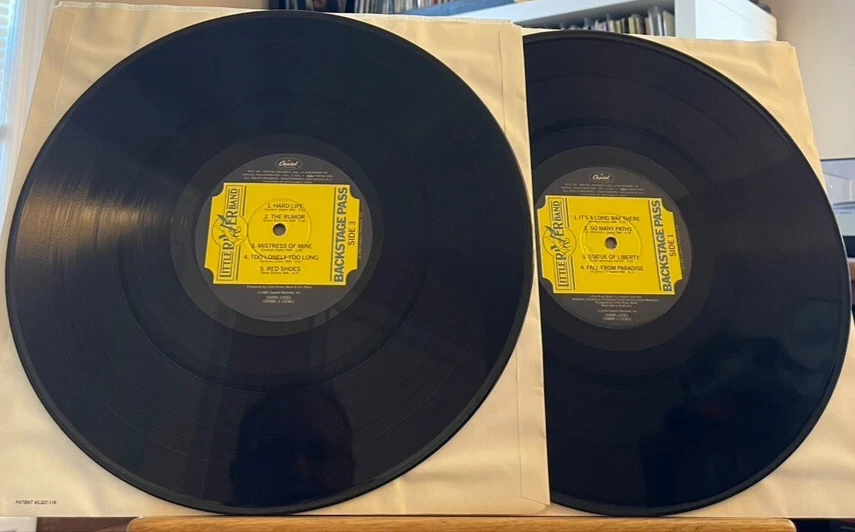 Little River Band Backstage Pass Vinyl 2 LP Capitol SWBK-12061 Reminiscing Live - Image 3 of 4