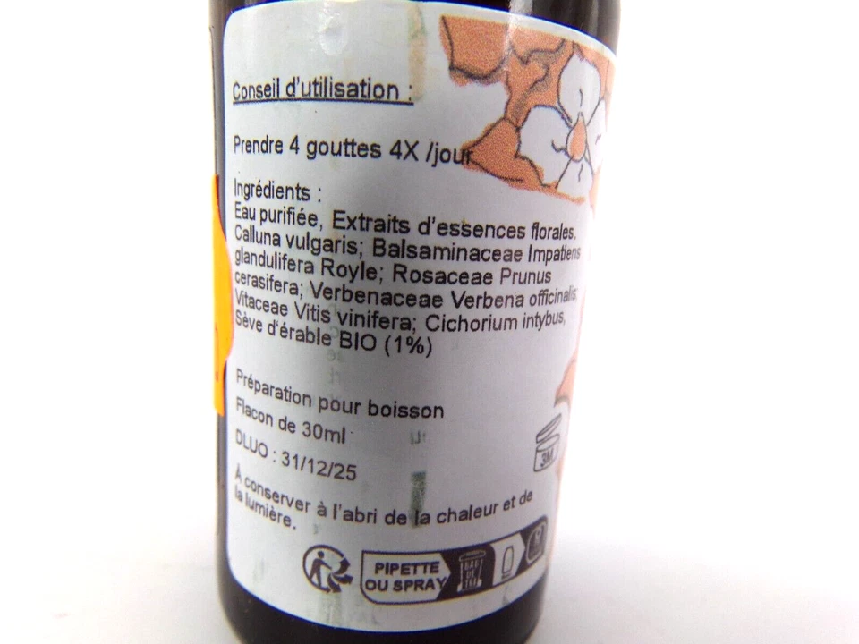 CONSEIL FLEURS DE BACH - AGITE - GAMME ENFANT APAISEMENT GOUTTES 30ML - 12/2025 - Photo 2/2