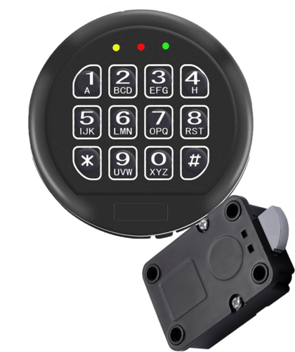 SwingBolt Electronic Keypad Gun Safe Lock Replacement in Black
