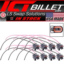 LS Truck Fuel Injector Wire Connector Pigtail Plug Mini Delphi Multec 2  (8 p...