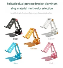 Universal Cell Phone Tablet Desk Stand Holder Mount Cradle Adjustable Foldable