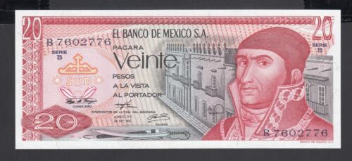 Mexico 20 Pesos  1972  AU-UNC P. 64,  Banknotes, Uncirculated - Picture 1 of 2