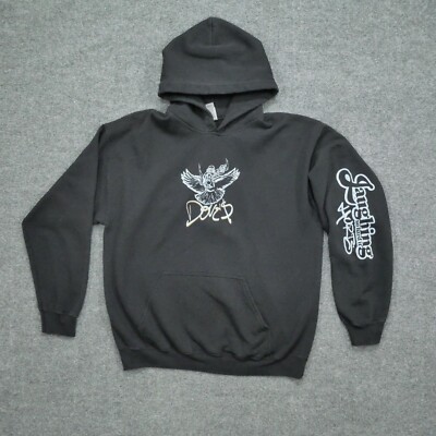 Mavi Hoodie Adult Large Black Rapper Hip Hop Laughing So Hard It Hurts Doves Men