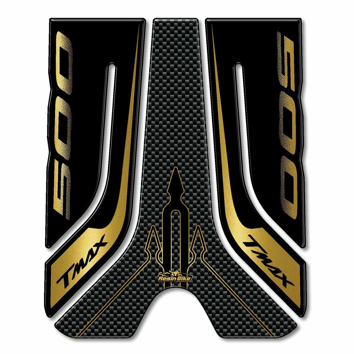 Adesivi 3D Resinati Scritta Yamaha TMAX 16x2.6 Cm - Effetto Carbonio - Foto 5