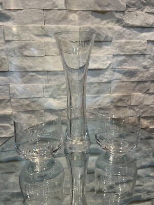 Gorgeous Rare WILLIAM YEOWARD Wisteria Fern Etched Crystal