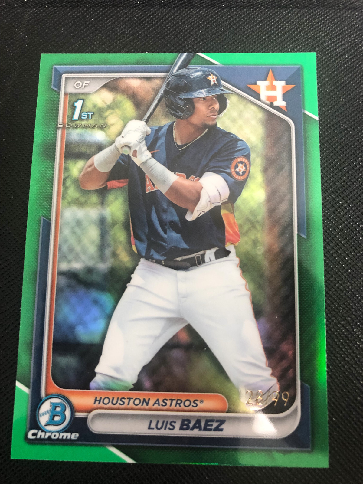 2024 Bowman Chrome Luis Baez 1st Green Refractor /99