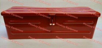 New RED STEEL METAL TOOL BOX~5A3R~for CASE IH MASSEY FERGUSON MAHINDRA TRACTOR