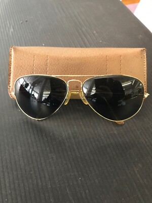 Vintage Ray Ban BL Gold Tone Shooter Sunglasses E22 | eBay