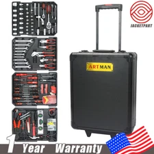 899 Pcs Tool Set w/Trolley Case Box Organize Mechanics Tool Kit Wrenches Socket