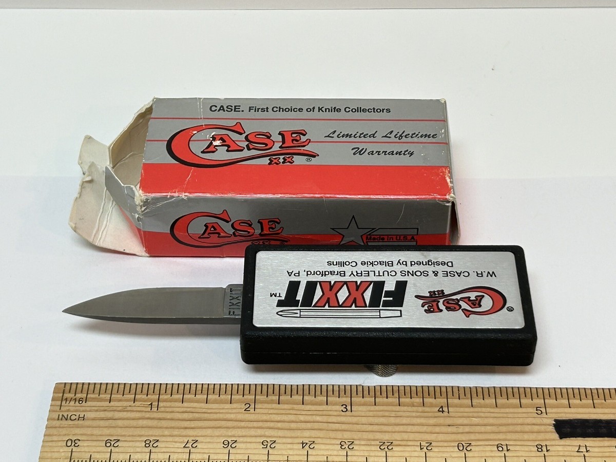 VINTAGE CASE XX LIGHTWEIGHT FIXXIT BLACK ZYTEL POCKET KNIFE TOOL 4