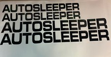 Camper Decals Autosleeper Self Build Motorhome Camper Van Black Stickers X4