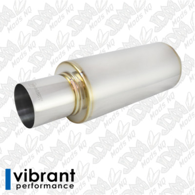 Vibrant Performance TPV Universal Muffler - Straight Tip 4'' Inlet 21.25'' Long