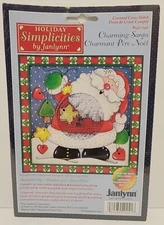 Simplicities by Janlynn Holiday Charming Santa Counted Cross Stitch Christmas 