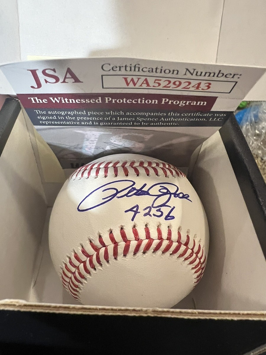 Baseball Rose Pete Rose Signed Rawlings Baseball JSA AX04801