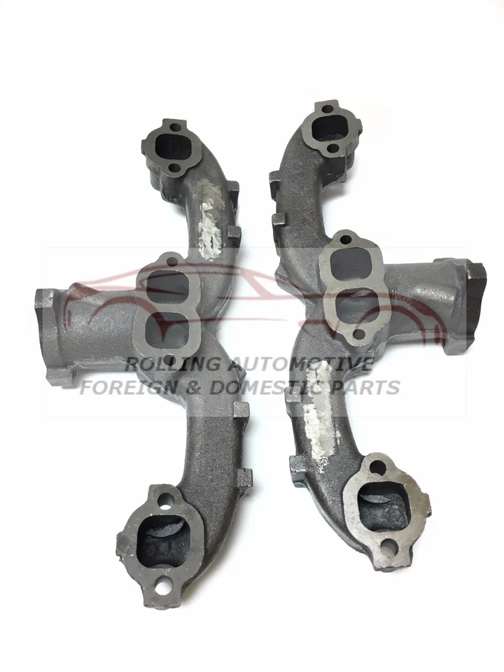 Chevy Rams Horn Exhaust Manifold Center Dump New Set 2pc - Изображение 4 из 4