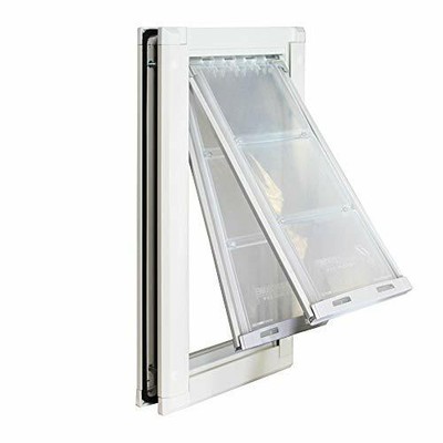 Endura Flap Large Door Mount - White Double Flap 10" x 18 ...