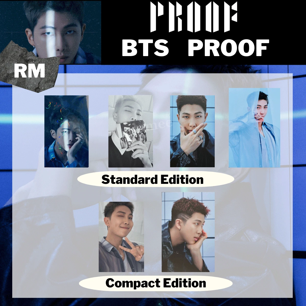 BTS Proof RM Japan Official Photo Card Standard Compact Edition Benefits PC