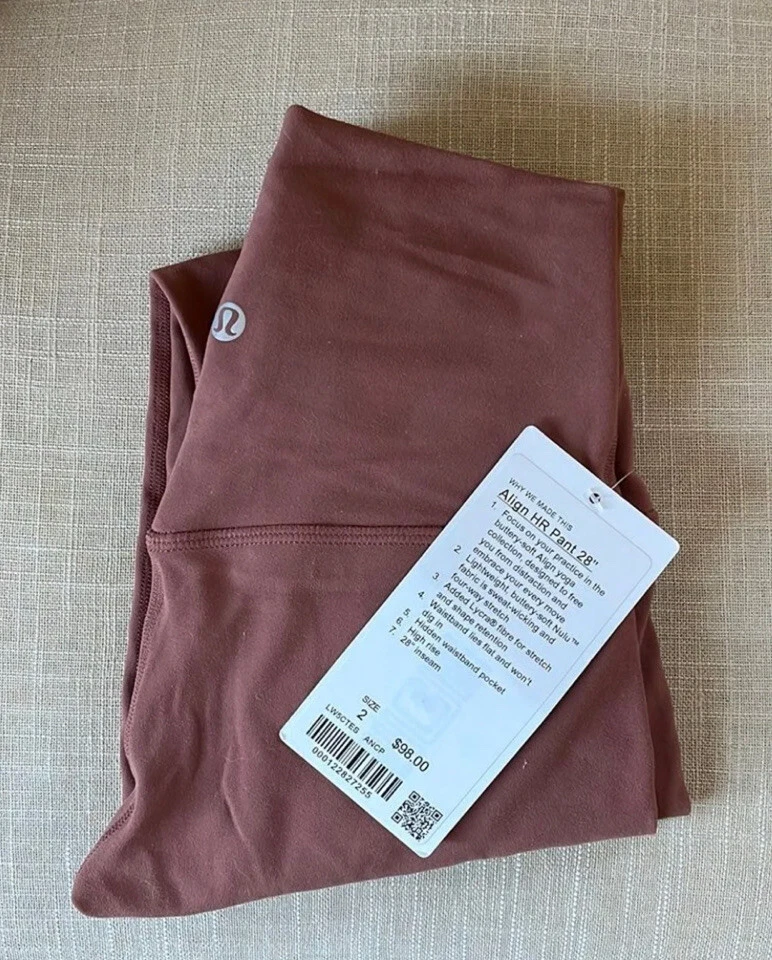 Lululemon Align HR Pant 28” Nulu Hidden Waistband Pocket Size 8