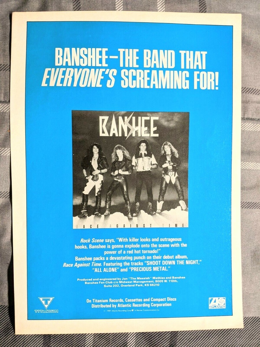 BANSHEE / TOMMY LEE FLOOD / TERRY DUNN RACE / AGAINST TIME LP 