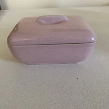 Vintage Santa Anita Ware Covered Casserole Pink