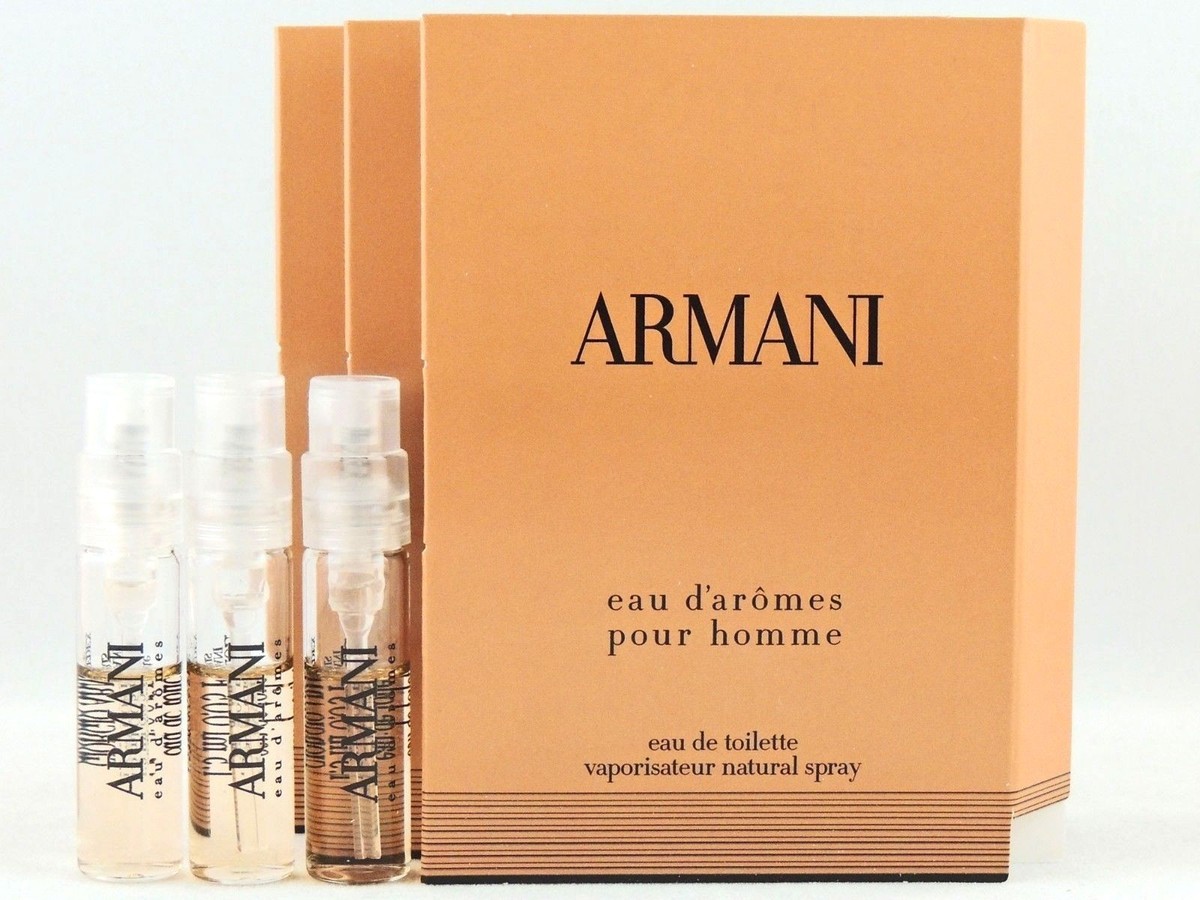 GIORGIO ARMANI EAU D'AROMES POUR HOMME 1.5ml .05oz x 3 COLOGNE