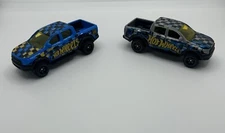 2019 Hot Wheels Ford Ranger Raptor Lot Of 2 Hot Trucks Series  Blue & Silver