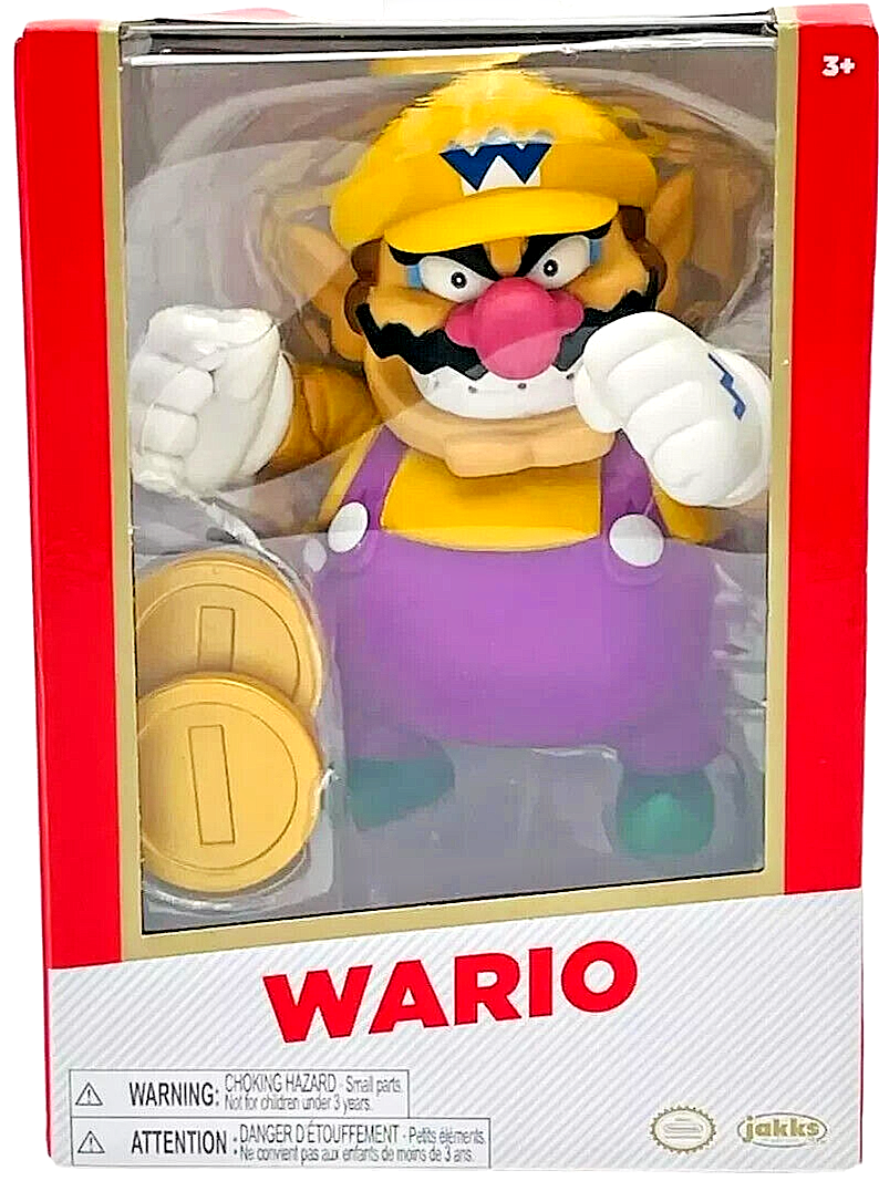 Jakks Pacific Super Mario: Wario with Coins Jakks Gold Label Jakks Pacific Super Mario: Wario with Coins Jakks Gold Label