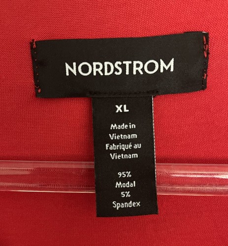 Nordstrom Pajamas Mens XL Red White Trim Button Front Top Drawstring Pants New - Picture 4 of 11