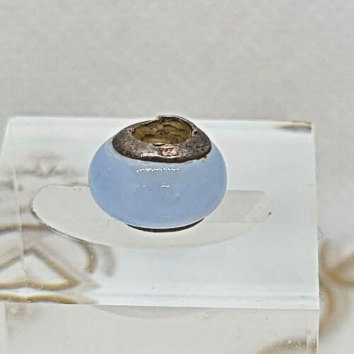 Lovelinks Petite Powder Blue Murano Glass Bead Charm 925 Sterling Silver Used