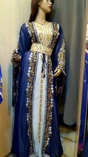 SALE Dubai Moroccan Kaftan Georgette Dress Jilbab Arabian clothing Ms 00578