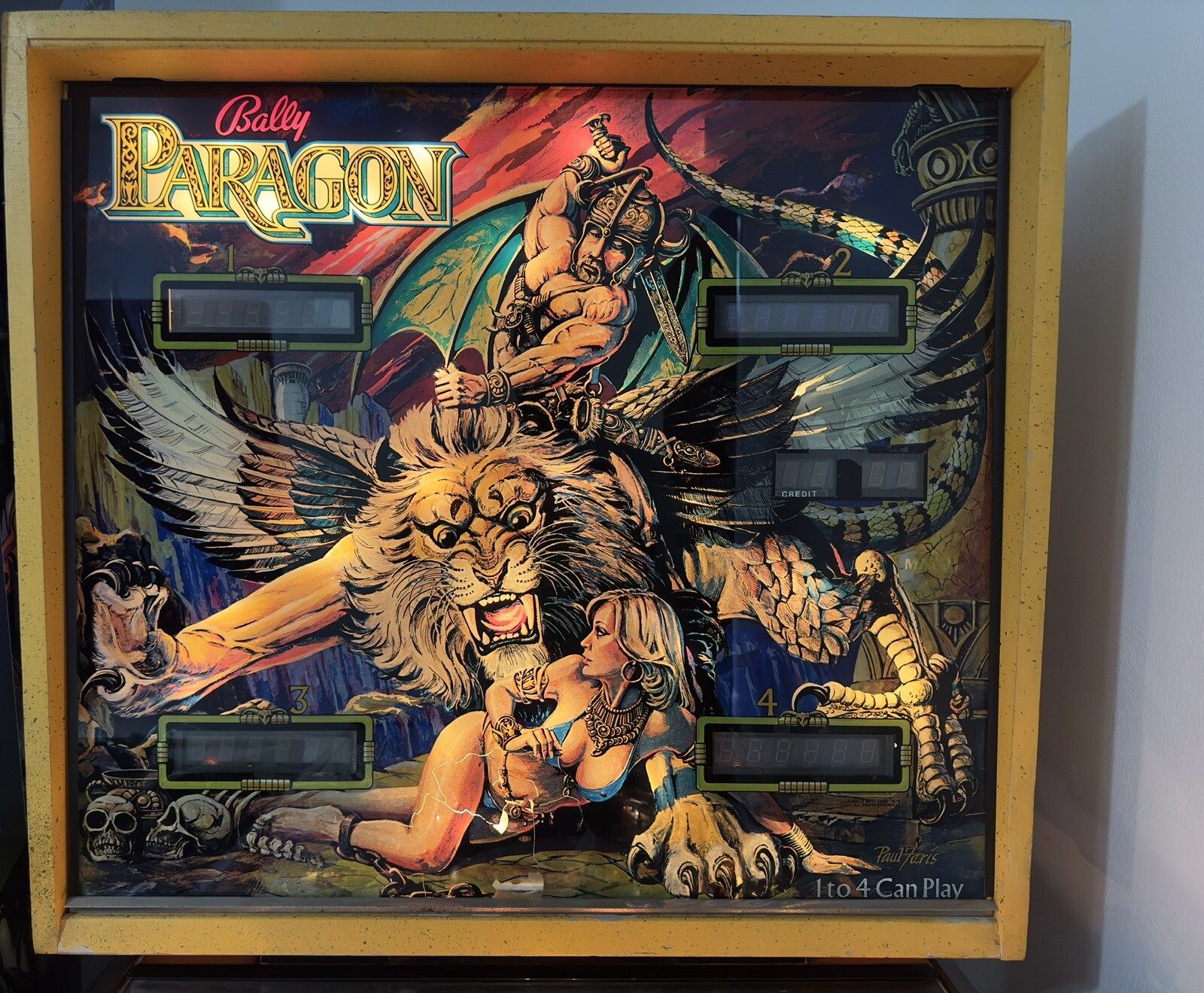 Paragon Pinball Backglass eBay