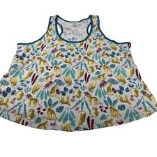 Secret Treasures Women's Size 2X 18W-20W Sleep Tank Top Leopard Leaves New
