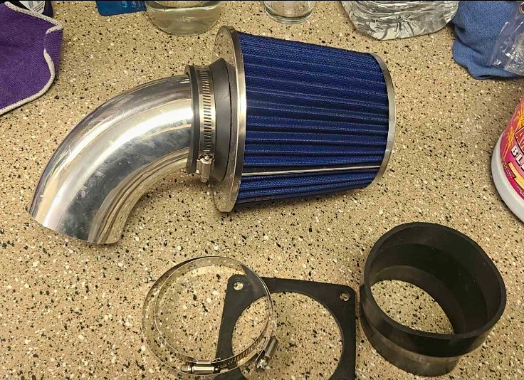 Blue Air Intake system Kit & Filter For 1997-2001 FORD EXPLORER 5.0L V8 ...