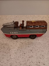 1950s tin Army duck amphibious truck works 