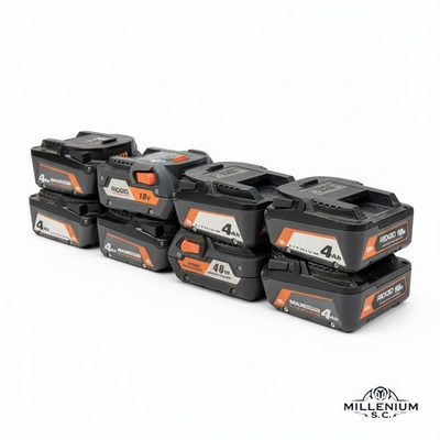 #ad 8 Ridgid 18V Lithium ion 4Ah Battery FOR PARTS Lot Genuine Battery $69.14