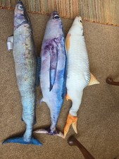 Meradisco 3D Fish Cushions for Sofa Unusual Fun Gift Idea Home Decor [3 number]