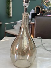 Champagne coloured glass lamp base