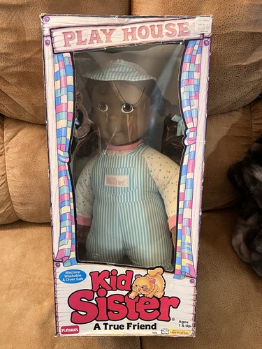 Vintage Playskool Kid Sister “A True Friend” Doll Nib Dark Skin