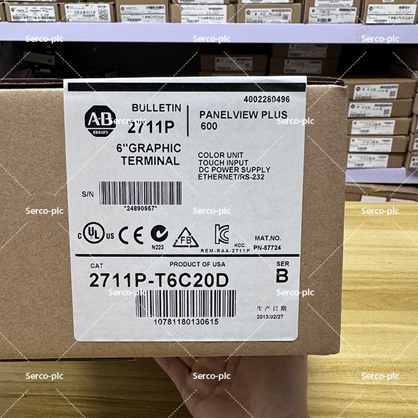 Allen Bradley 2711P-T6C20D PanelView Plus 600 2711PT6C20D NEW Sealed