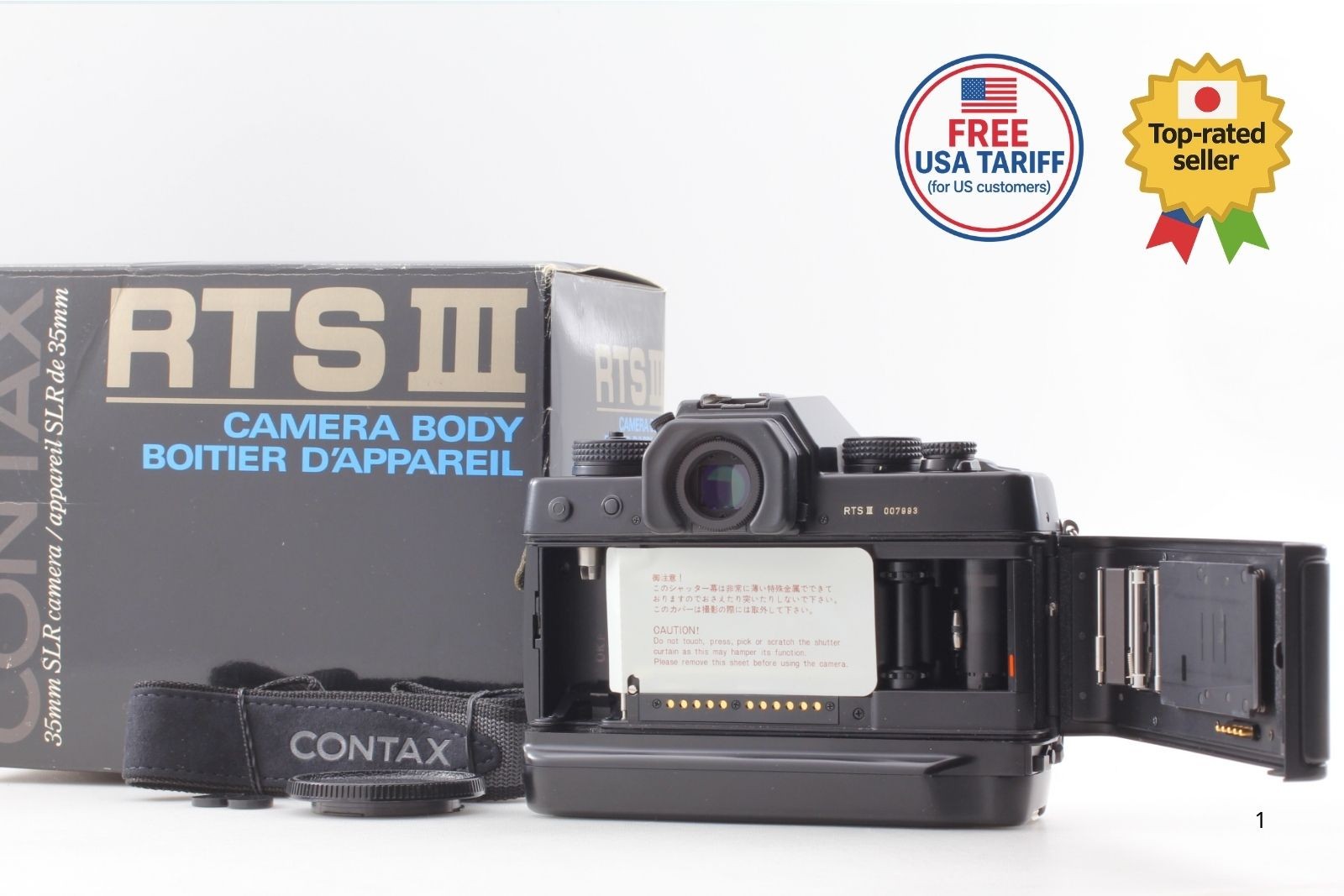 ⏯  CLA'd [Unused w/ Box] Contax RTS III 35mm SLR Film Camera Body From Japan
