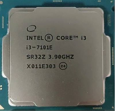 7Th Gen Intel Core i3-7101E LGA1151 CPU Processor SR32Z Dual Core 3.9 GHz 54W