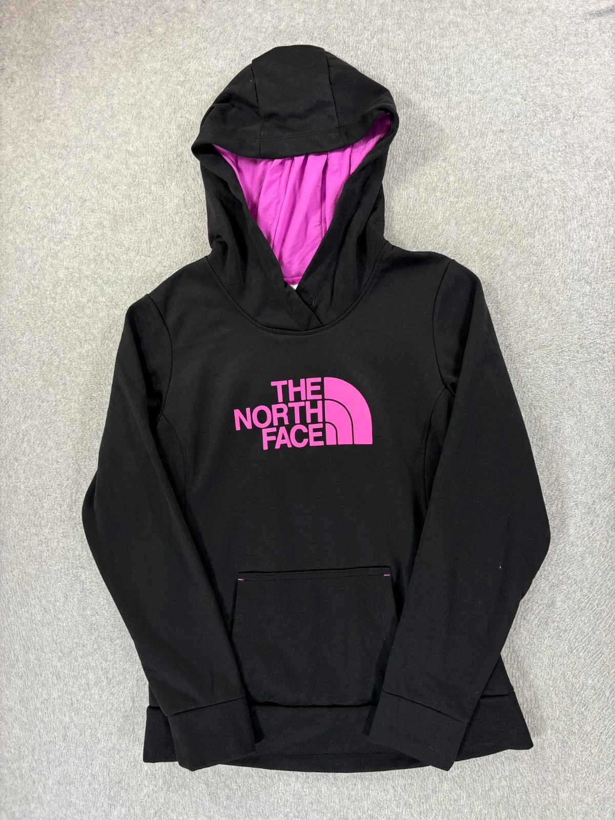 The North Face Half Dome Hoodie Sweatshirt (Women's Medium) Black/Pink