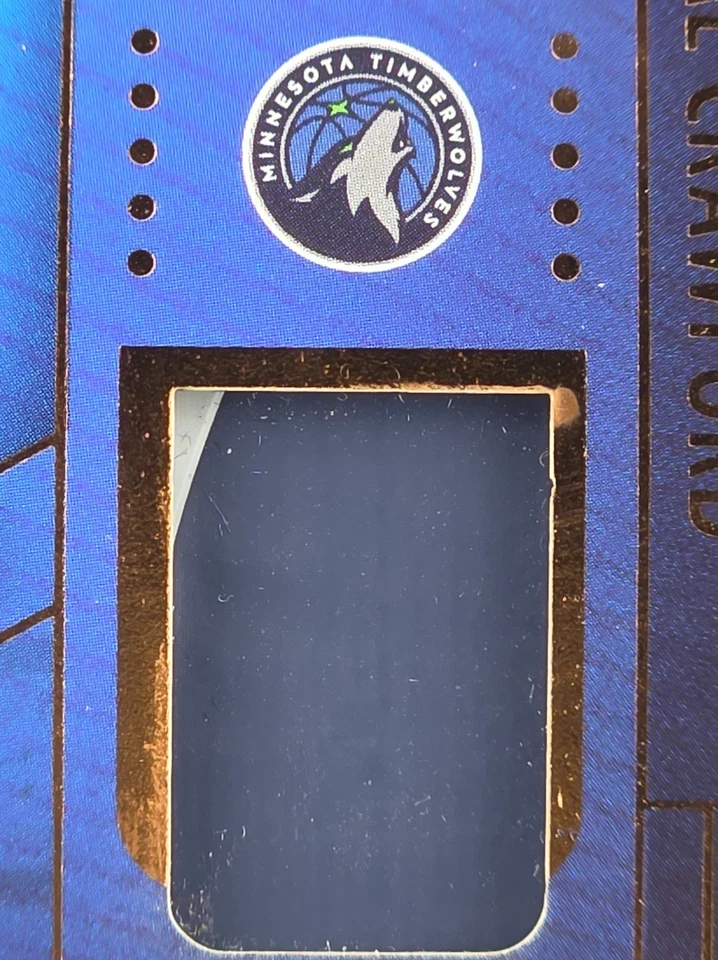 Parche de etiqueta de lavandería Jamal Crawford 25 materiales dobles Panini Silhouette/99 Foto 4 de 4