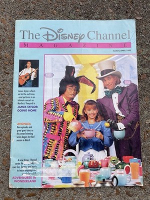 Vintage Disney Channel Magazine March April 1992 Alice In Wonderland