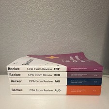Becker CPA Exam Review Study Guide Set FAR AU...