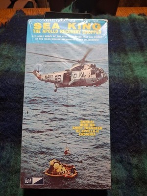 MPC Sea King Apollo Recovery Chopper 1/72 Scale Model Kit 1504-150 (1970) Sealed