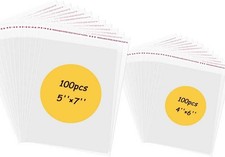 200 PCS Cookie Bags, Clear Self Sealing Cellophane Bags 4x6, 5 7 Inches, for