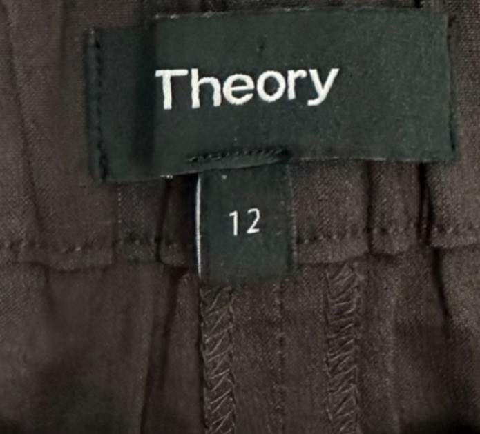 Theory Women’s Size 12 Brown Basic Pull On Pants … - image 3